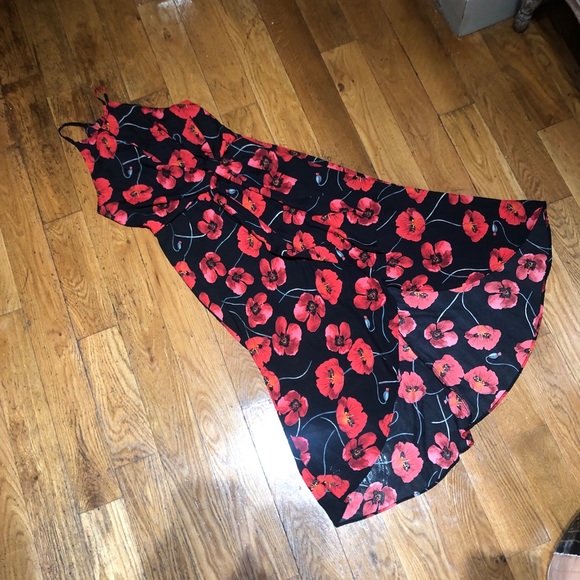 Poppy floral print dress with keyhole neckline - Picture 3 of 5